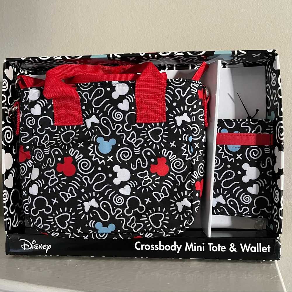 Disney Crossbody Mini Tote and Wallet